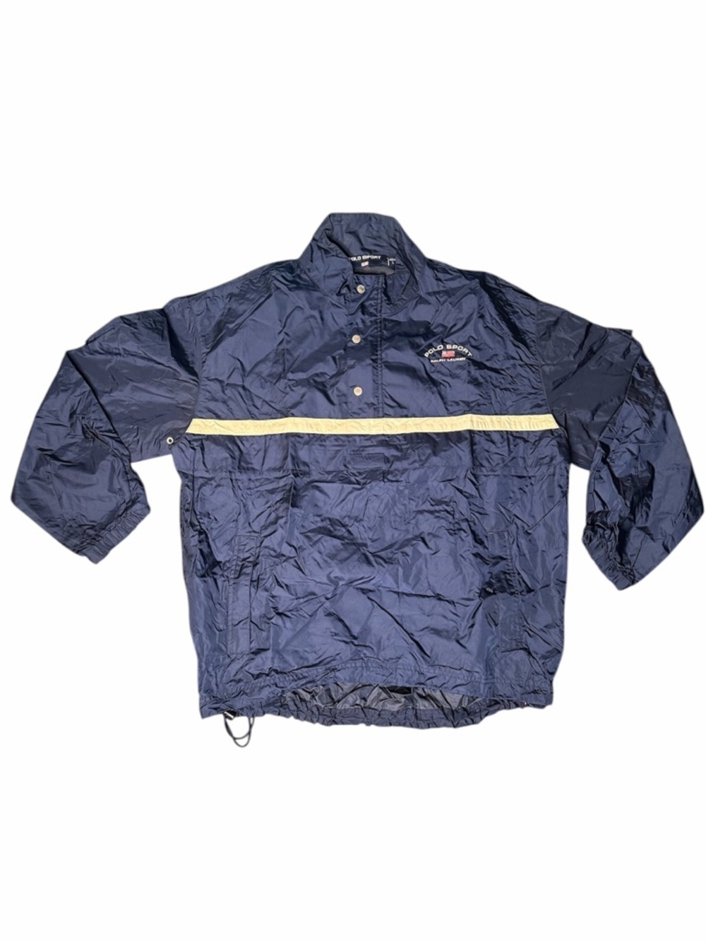 Polo by Ralph Lauren Vintage Navy Windbreaker Sweatsuit, 2 Pieces, Jacket/Pants